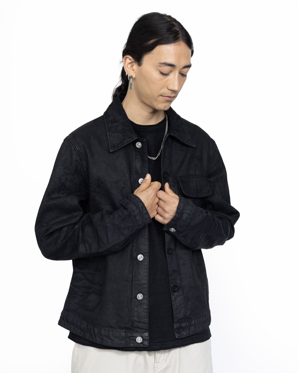 Our Legacy – Rebirth Jacket Waxed Black Denim